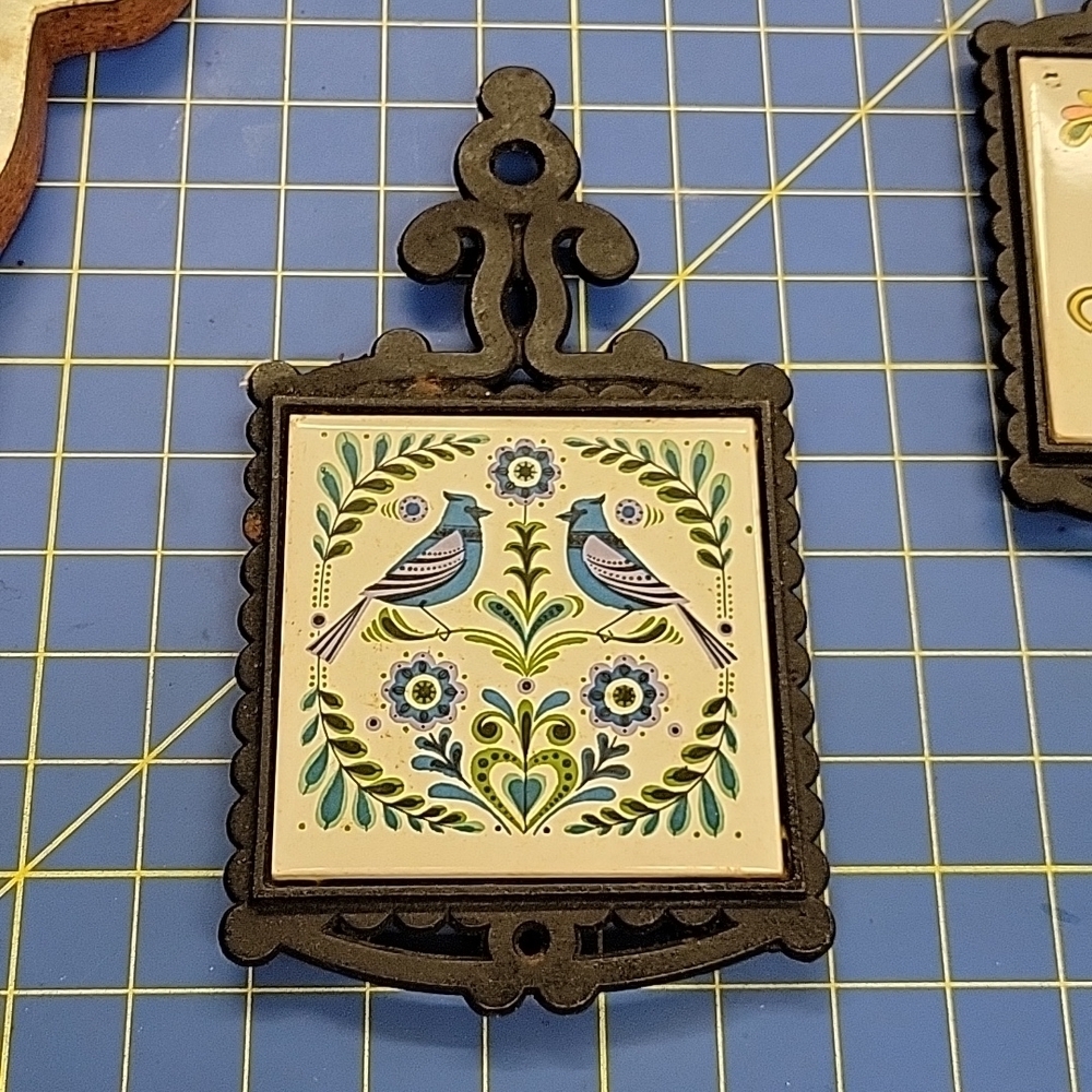 Vintage Cast Iron Trivet 9 x 5 Fred Roberts Co San Francisco Japan